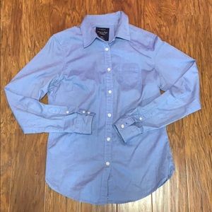 Blue American Eagle casual button down